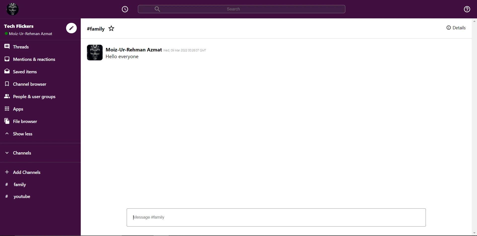 Slack clone